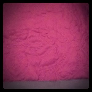 Large maroon pillow case